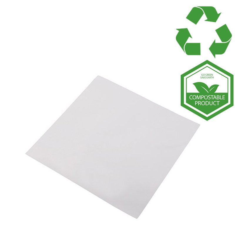 Greaseproof Flat White Paper Bags 12'' 31cm