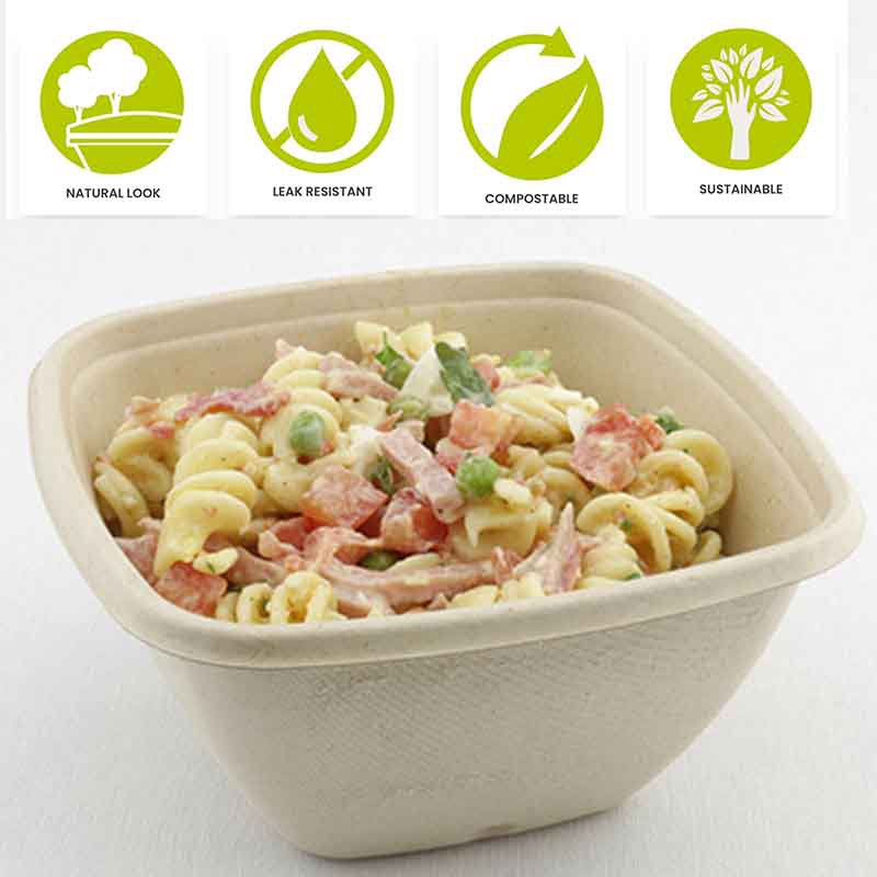 Sabert Microwavable Square Bowl 500ml