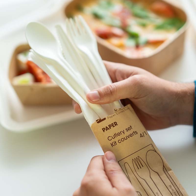 Sabert Paper Cutlery Kit 4 in 1