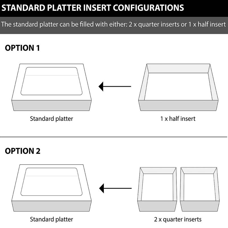 Sabert Kraft Full Insert for L Platter