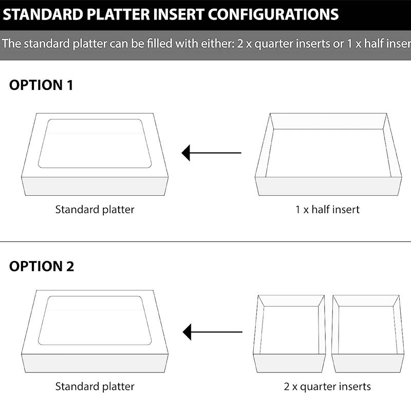 Kraft Quarter Insert for Platter