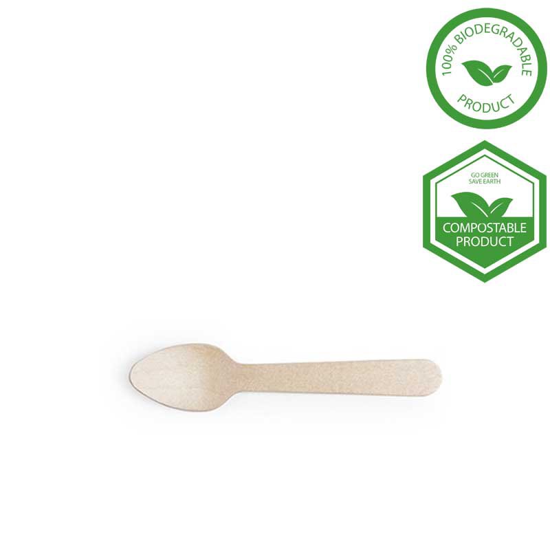 Mini Tea / Coffee Spoon Wooden 11cm
